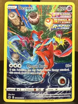 Pokemon Deoxys GG12/GG70 Crown Zenith: Galarian Gallery Full Art Ultra Rare Card - Image 1