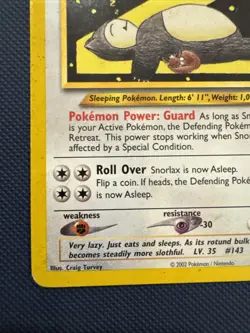 Snorlax Z Black Star Promo #49 Basic Pokemon Card TCG WOTC League - Image 5