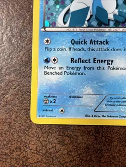 Glaceon BW90 Holo Black White Promo Card NEAR MINT CONDITION - Image 2