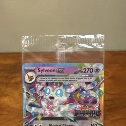 Sylveon Ex 041/131 - Pokemon Prismatic Evolutions - STAMPED PROMO CARD - SEALED - Image 2