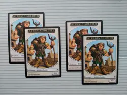 Magic: the Gathering Card - Lorwyn ~ Kithkin Soldier Token x 4 - Image 1