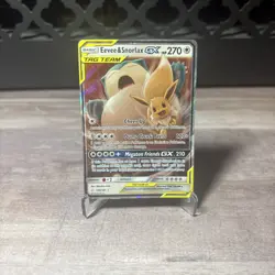 Pokemon TCG Eevee Snorlax GX Team Up Holo Ultra Rare Card 120/181 - Image 1