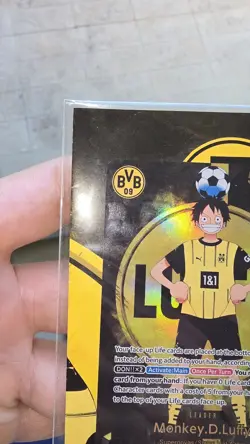 One Piece Monkey D. Luffy BVB Borussia Dortmund Promo Card St13-003 - Image 5