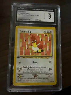 Farfetch'd 43/64 Neo Revelation CGC 9 Graded Pokemon Card 2001 - Image 1
