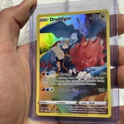 Druddigon TG09/TG30 Sword & Shield Silver Tempest Trainer Gallery Holo NM Card - Image 2