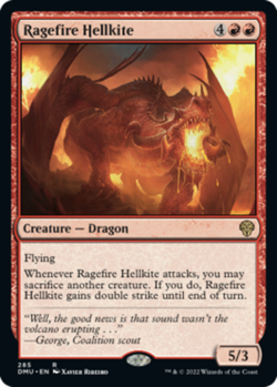 x1 Ragefire Hellkite - Foil R MTG Dominaria United M/NM, English - Image 1