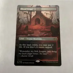 MTG Blood Crypt (Borderless) Lorwyn Eclipsed Foil 349 - Image 1