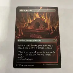 MTG Blood Crypt (Borderless) Lorwyn Eclipsed Foil 349 - Image 2