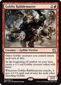 MTG Duel Decks Merfolk vs. Goblins - Goblin Rabblemaster - Image 1