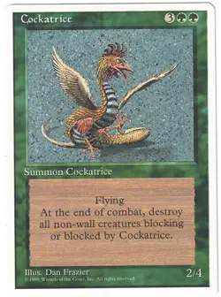 Magic: The Gathering (MTG 4th Edition) 1995 - Cockatrice - Image 1