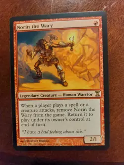 MTG Norin The Wary Time Spiral Regular Rare NM Never Played - Image 1