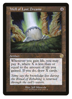 MTG - Retro Well of Lost Dreams - Rare Artifact - The Brothers' War (BRR) - M/NM - Image 1