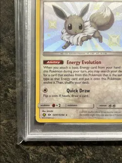 POKEMON EEVEE SUN MOON HIDDEN FATES SHINY VAULT SV41 PSA 10 GEM MINT - Image 2
