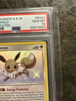 POKEMON EEVEE SUN MOON HIDDEN FATES SHINY VAULT SV41 PSA 10 GEM MINT - Image 4