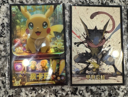 Pokemon Art Board Night Blade Lot Of 6 Cards. Gengar, Pikachu, Greninja, others - Image 1