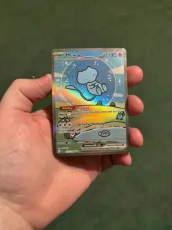 Pokemon Mew ex 232/091 SV:Paldean Fates Holo (Bubble Mew) (Near Mint) SIR - Image 1
