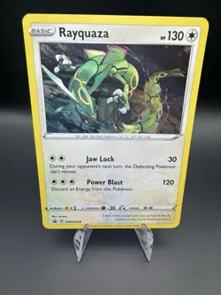 Rayquaza SWSH029 Pokemon Black Star Promo Sword & Shield Cosmos Holo - Image 1