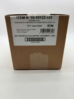 Pokemon TCG Team Rocket's Mewtwo EX League Battle Deck Box Case Sealed - Image 1