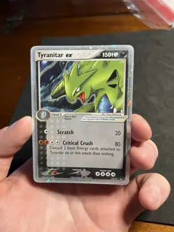 Tyranitar ex 17/17 Pop Series 1 2004 Holo Rare MP-HP Pokemon Vintage Holo - Image 3