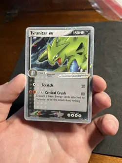 Tyranitar ex 17/17 Pop Series 1 2004 Holo Rare MP-HP Pokemon Vintage Holo - Image 5