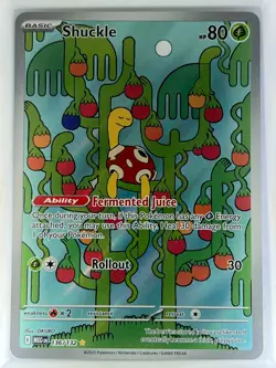 Shuckle 136/132 ME01: Mega Evolution Illustration Rare Holo Near Mint - Image 1