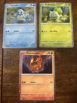 SWIRLS - Pokemon TCG 151 Poster collection Promo Charmander, Bulbasaur, Squirtle - Image 1