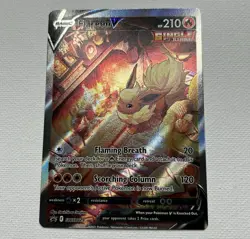 Flareon V/Vmax SWSH179/SWSH 180 Sword & Shield Black Star Promo, Pokemon TCG - Image 2