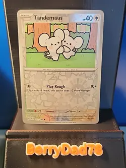 Tandemaus 157/191 Sv08: Surging Sparks Reverse Holo Pokemon TCG NM - Image 1
