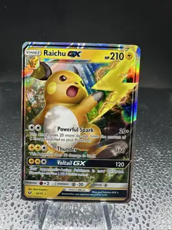 Pokemon TCG Raichu GX 29/73 Shining Legends Ultra Rare Full Art Holo NM - Image 1