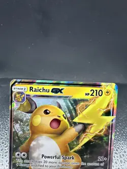 Pokemon TCG Raichu GX 29/73 Shining Legends Ultra Rare Full Art Holo NM - Image 3