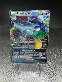 Pokemon Kingdra GX 18/70 Dragon Majesty Sun & Moon ULTRA RARE - Image 1