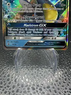 Pokemon Kingdra GX 18/70 Dragon Majesty Sun & Moon ULTRA RARE - Image 4