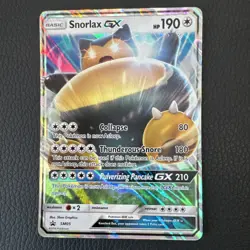 Pokemon TCG Snorlax GX SM05 Sun Moon Black Star Promo NM - Image 1