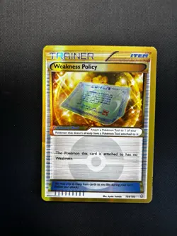Pokemon Weakness Policy 164/160 XY Primal Clash Secret Rare Holo Trainer - Image 1