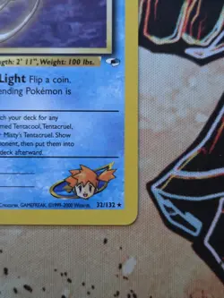 Pokemon 2000 - Vintage - Misty's Tentacool 32/132 Gym Heroes WOTC - Image 5