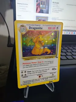 Pokemon 1999 Fossil Dragonite Holo 4/62 - Image 1
