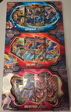 Pokemon TCG V-Union Special Collection Box Set of 3 Boxes Greninja Mewtwo Zacian - Image 1