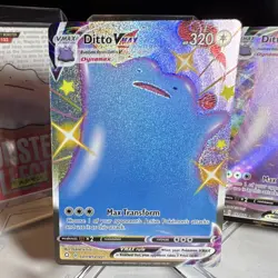 Pokemon TCG Shining Fates Ditto VMAX SV119/SV122 320 HP Shiny Holo Rare - Image 1