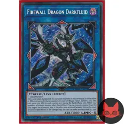 Yugioh Firewall Dragon Darkfluid CHIM-EN037 Secret Rare 1st Edition NM - Image 1