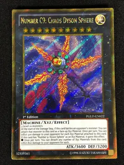 Yugioh Number C9 Chaos Dyson Sphere PGLD-EN022 1st Gold (NM) - Image 1