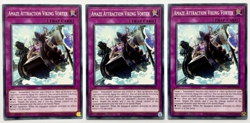 3 x DAMA-EN076 Amaze Attraction Viking Vortex - Common 1st Ed Near Mint YuGiOh - Image 1