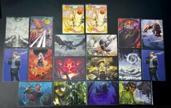 Magic: The Gathering Final Fantasy & LOTR Art Card Series Lot of 18 Gold Stamp - Image 1