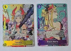 One Piece llustration Box Vol.2 Promo Cards - Black Maria & Yamato - Image 1