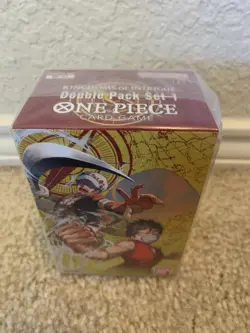 One Piece TCG Kingdoms Of Intrigue DP-01 Factory Sealed Double Pack Set 1 New! - Image 1