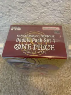 One Piece TCG Kingdoms Of Intrigue DP-01 Factory Sealed Double Pack Set 1 New! - Image 5