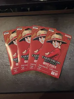 One Piece Carrying On His Will Booster Pack One Piece OP-13 English OP13 X4 - Image 1