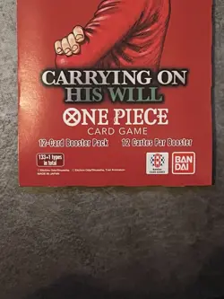 One Piece Carrying On His Will Booster Pack One Piece OP-13 English OP13 X4 - Image 2
