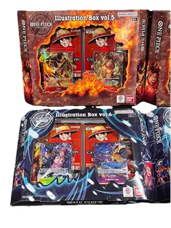 One Piece 4 Boxes Of Illustration Box Vol 5 x2 and Vol 6 x2 • SEALED - Image 2
