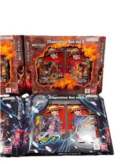 One Piece 4 Boxes Of Illustration Box Vol 5 x2 and Vol 6 x2 • SEALED - Image 3