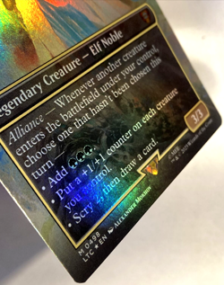 MTG Galadriel, Light of Valinor *BORDERLESS FOIL* The Lord of the Rings 498 NM - Image 2